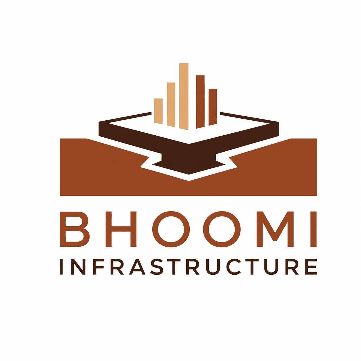 Bhoomi Infrastructure Construction Logo